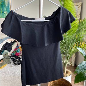 Off shoulder ruched Susana Monaco top